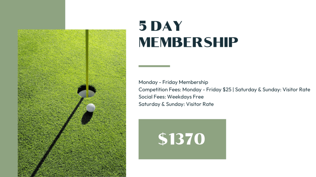 5 day Membership